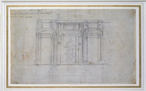 Study of the Upper Level of the Medici Tomb, 1520